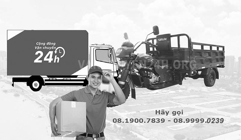 Cho thuê xe ba gác chở hàng