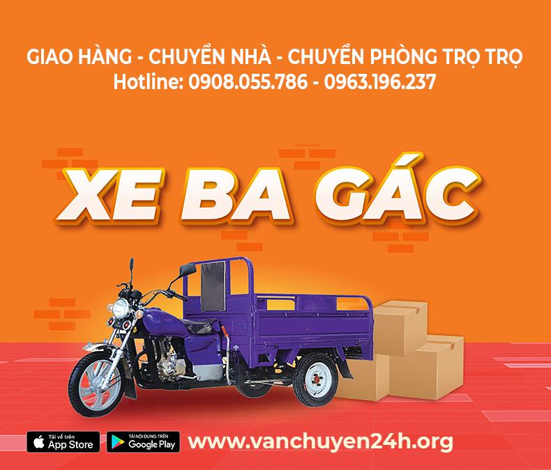 Dịch vụ Xe ba gác tại Bình Dương | Xe ba gác chở hàng - chuyển trọ giá rẻ tại Bình Dương.