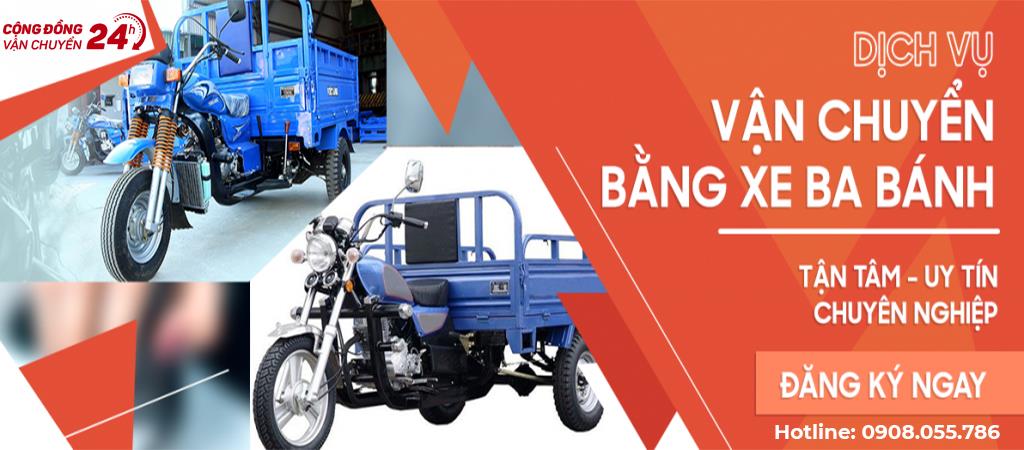 Dịch vụ Xe ba gác tại Bình Dương | Xe ba gác chở hàng - chuyển trọ giá rẻ tại Bình Dương.